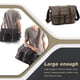 thumbnail image 5 of Mujeres Hombres Bolso Bolso Bolso Libro Bolera Cartera Almacenamiento Crossbody Pack Amplio Capacidad Camping Flap Messenger Bolsos Múltiples bolsillos Gris Grande Inevent AP004585-07, 5 of 6