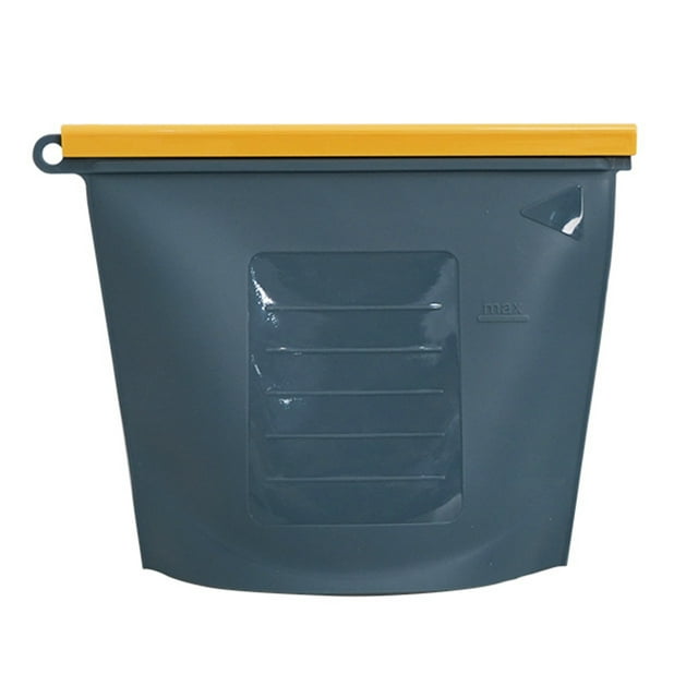 CSChome Food Storage Bag Heat-resistant Silicone Food Storage Container: Good Sealing, Large Capacity