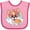 Pink and Fuchsia, variant on Inktastic Corgi Gifts Dog Lover Girls Baby Bib