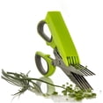 thumbnail image 2 of Herb Scissors Multipurpose Kitchen Mincing Scissors 5 Blades And Cover Stainless Steel, 2 of 8