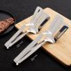 thumbnail image 1 of Pinza para carne de acero inoxidable 304, pinza para pescado, pinza para pan, pinza para barbacoa alargada y gruesa, pinza para comida de picnic y acampada, 1 of 5