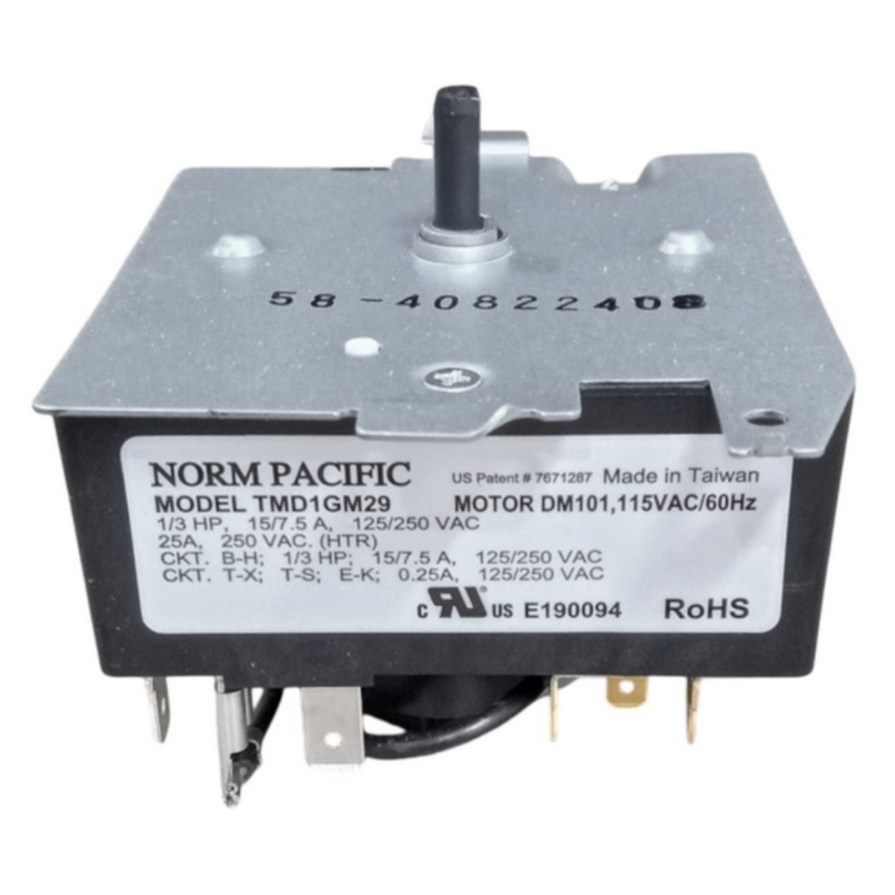 Dryer Timer Control For GE GTD45GASJ2WS