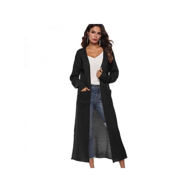 POINTERTECK Women‘s Full Length Maxi Cardigan Duster Long Sleeve Open Front Sweater Coat