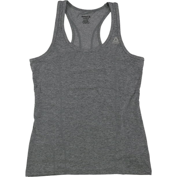 Camiseta Sin Mangas Reebok Space Dye Print Racerback Tank Top para Mujer Gris Pequeño