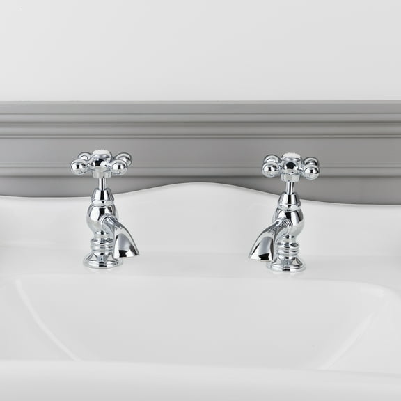 Single Basin Taps - Metal Cross Handles