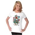thumbnail image 4 of Wild and Free Bald Eagle Rose Tattoo Womens Fitted Plus Size Graphic Tee Brisco Brands 3X, 4 of 5