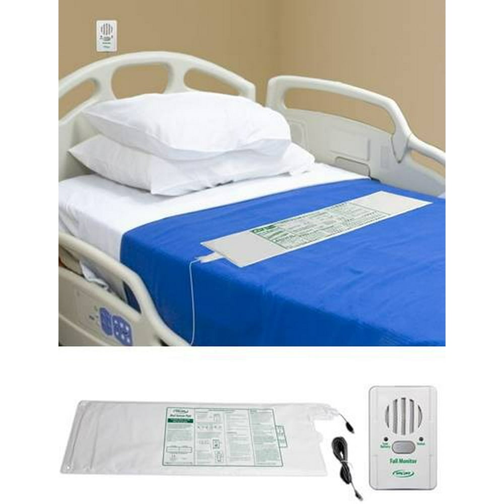 EasytoUse Bed Exit Alarm With Corded WeightSensing Bed Pad (10inx30in) System