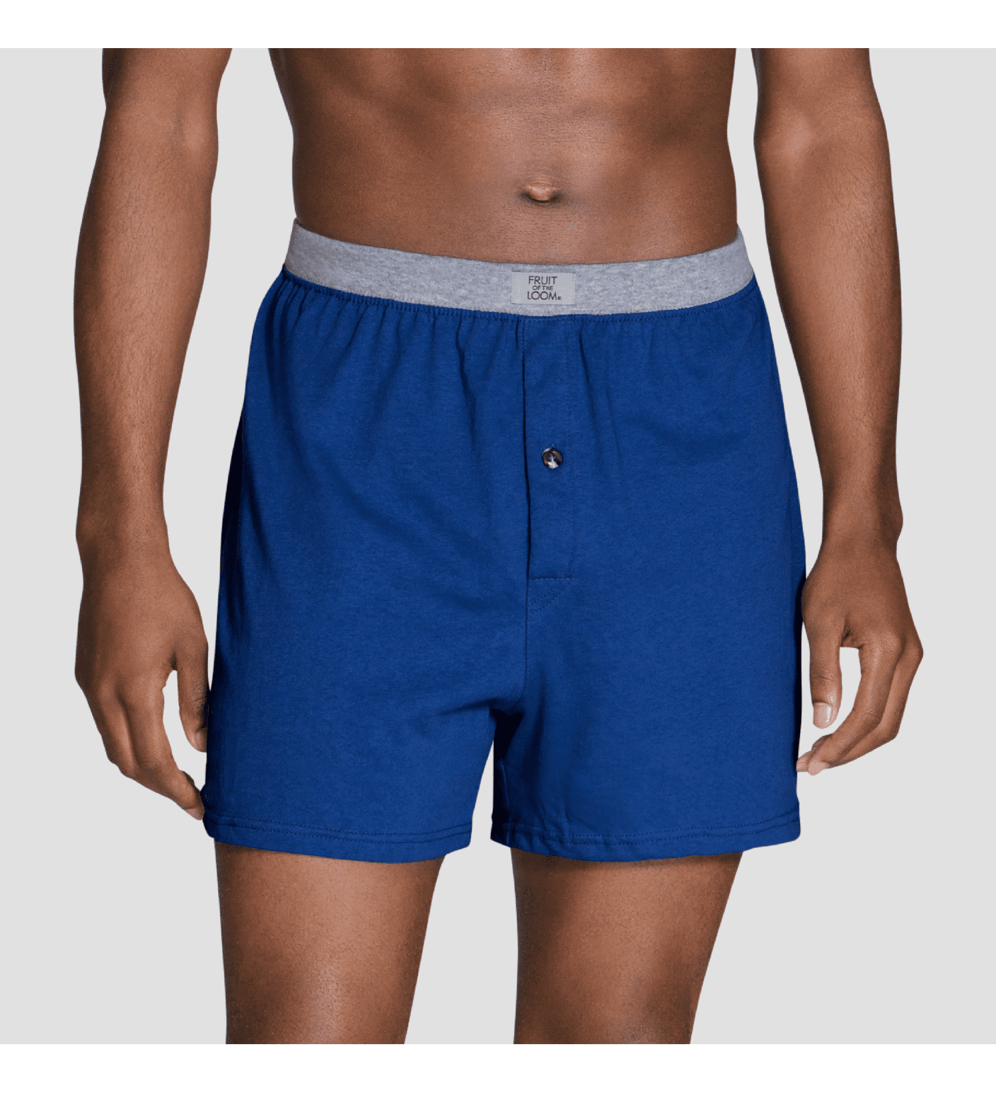 Fruit Of The Loom Mens Big Knit Boxers 4 Pack, 2XL, Assorted