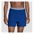 thumbnail image 2 of Fruit Of The Loom Mens Big Knit Boxers 4 Pack, 2XL, Assorted, 2 of 4