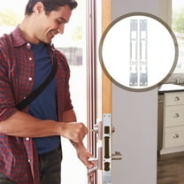 ROSENICE 6Pcs Door Jamb Security Reinforcement with Front Door Security Striker Plate for Home Security