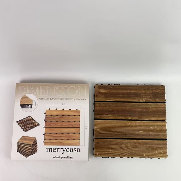 merrycasa Wood panelling,Wood Slat Wall Panels Decorative Wall Panels 12"x12" Slat Acoustic Textured Panel Soundproof Wood Paneling for Interior Ceiling Living Room Decor