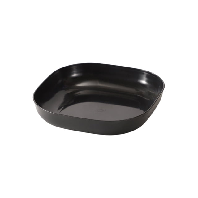 Fesfesfes Square Camping Plates with Stackable Corners,Heat-proof Microwave-Safe Dishware for Backpacking, RV Trips, Outdoor Cooking with Nestable Space-Saving Design Black