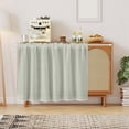thumbnail image 6 of Roiihwy Cabinet Curtains Sink Skirt for Bathroom, Dust Proof Short Curtains for Kitchen Shelves Wall Panel Hanging Doorway Closet Storage Room, Dishwasher Curtain Cover, White, 6 of 6
