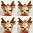 thumbnail image 1 of Antqov Dog Christmas Costumes, Turned Into Dogs Cats Small and Medium-Sized Dogs Fall and Winter Sweaters Fleece Clothes, Warm Winter Dog Apparel Outfits Xmas Costumes, 1 of 4