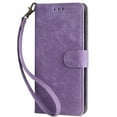 thumbnail image 2 of ELEHOLD Leather Wallet Case for Samsung Galaxy A34 5G with RFID Blocking Card Holders Stand Function Detachable Wriststrap Shockproof Folio Case for Samsung A34 5G, Purple, 2 of 8