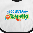 thumbnail image 4 of Inktastic Accountant in Training Accounting Boys or Girls Baby Bib, 4 of 4
