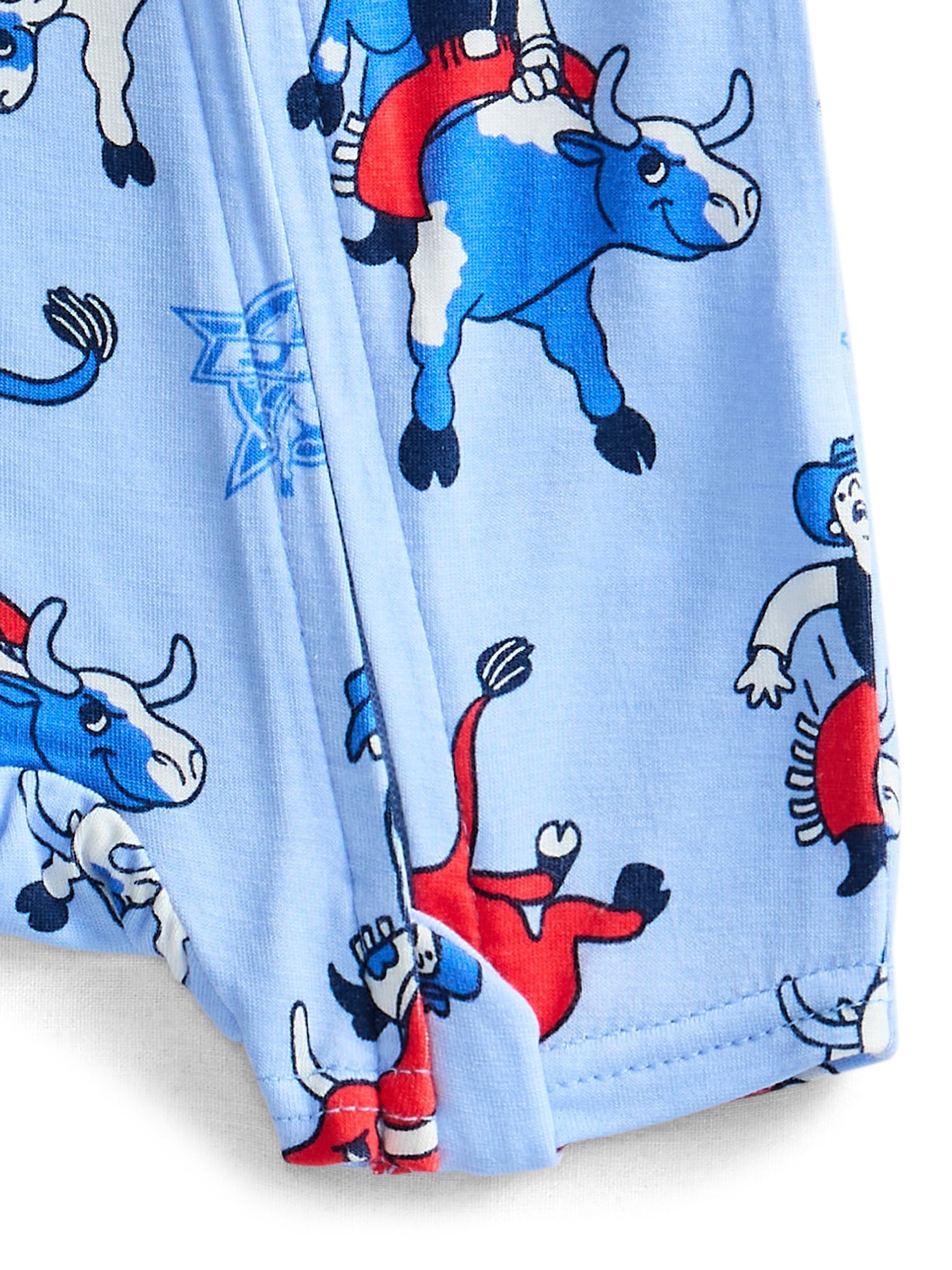 Professional Bull Rider Baby Boys Cozy and Comfortable Patriotic Americana Shortie Romper, Sizes NB-24M