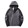 thumbnail image 3 of Breezora Veste Imperméable Résistante au Vent pour Femmes Imperméable Décontractée TTTG Taille Gris, 3 of 9