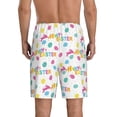 thumbnail image 3 of Kdxio Happy Easter Print Mens Sleep Shorts Bottoms Soft Comfy Pajama Wear Pants with Drawstring Pockets, 3 of 7