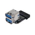 thumbnail image 1 of Adaptador Placa Base WDOplteas USB 3.0 20 Pines a USB 3.0 Doble Tipo A (B), 1 of 9