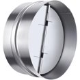 thumbnail image 1 of shiyou-8 Inch Backdraft Damper Back Draft Vent Duct Shutter Blocker, Backflow Ducting Insert One-Way Airflow Preventer with Inline Springs Loaded Folding Blades, HVAC Extractor Range Fan Hood Deflect, 1 of 4