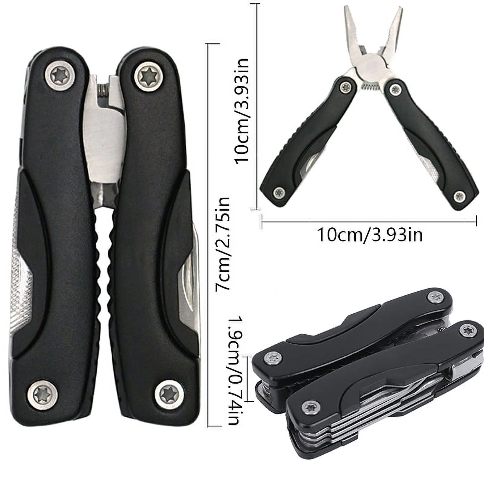 Multifunction Pliers Camping Tool Portable Pocket Multifunctional Tool Multitool Pliers Hunting Knife for Outdoor Hand Tool (Orange)
