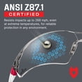 thumbnail image 3 of NoCry Clear Safety Glasses for Men and Women with Anti-Fog and Scratch Resistant Wrap Around Lenses, Adjustable Temples and Nose Pads — ANSI Z87 Certified Protective Eyewear with 100% UV Shielding, 3 of 8