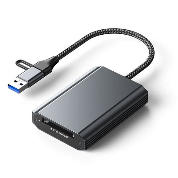 Portable CFe Type B/Type A/ and TF Card Reader USB C And USB A Port Offer 10Gbps Speeds Aluminum Case For Photographers Video Editors