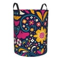 thumbnail image 2 of Daiia cinco De Mayo Floral Laundry Hamper With Handles Large Storage Basket/Toy Organizer/Dirty Clothes Collapsible Waterproof For College Dorms, Bedroom,Bathroom, 2 of 8