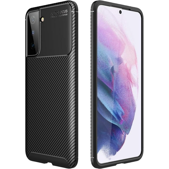 Case for Galaxy S21 [6.2 inch], Slim Shockproof Soft TPU Protective Shell Compatible with Samsung Galaxy S21 (Black)