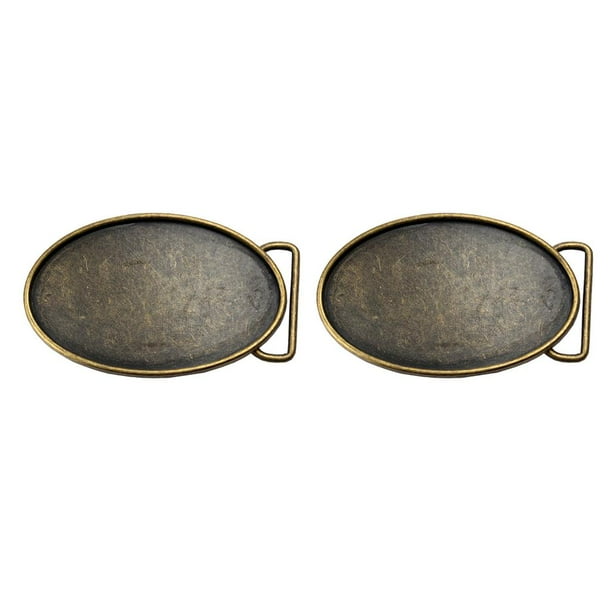 2x aleación de bronce para hombre hebilla de cinturón novedad cinturón de vaquero reemplazos fabricación de joyas