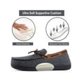 thumbnail image 2 of ULTRAIDEAS Mens Comfy Moccasin Slippers Memory Foam House Shoes Sherpa Fleece, 2 of 6