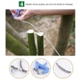 thumbnail image 2 of Greeniant Equipo de emergencia Sierra de alambre de bolsillo de mano de acero inoxidable ajustable Fuerte resistencia a la tracción Herramienta Kits de desorden para acampar Azul, 2 of 6