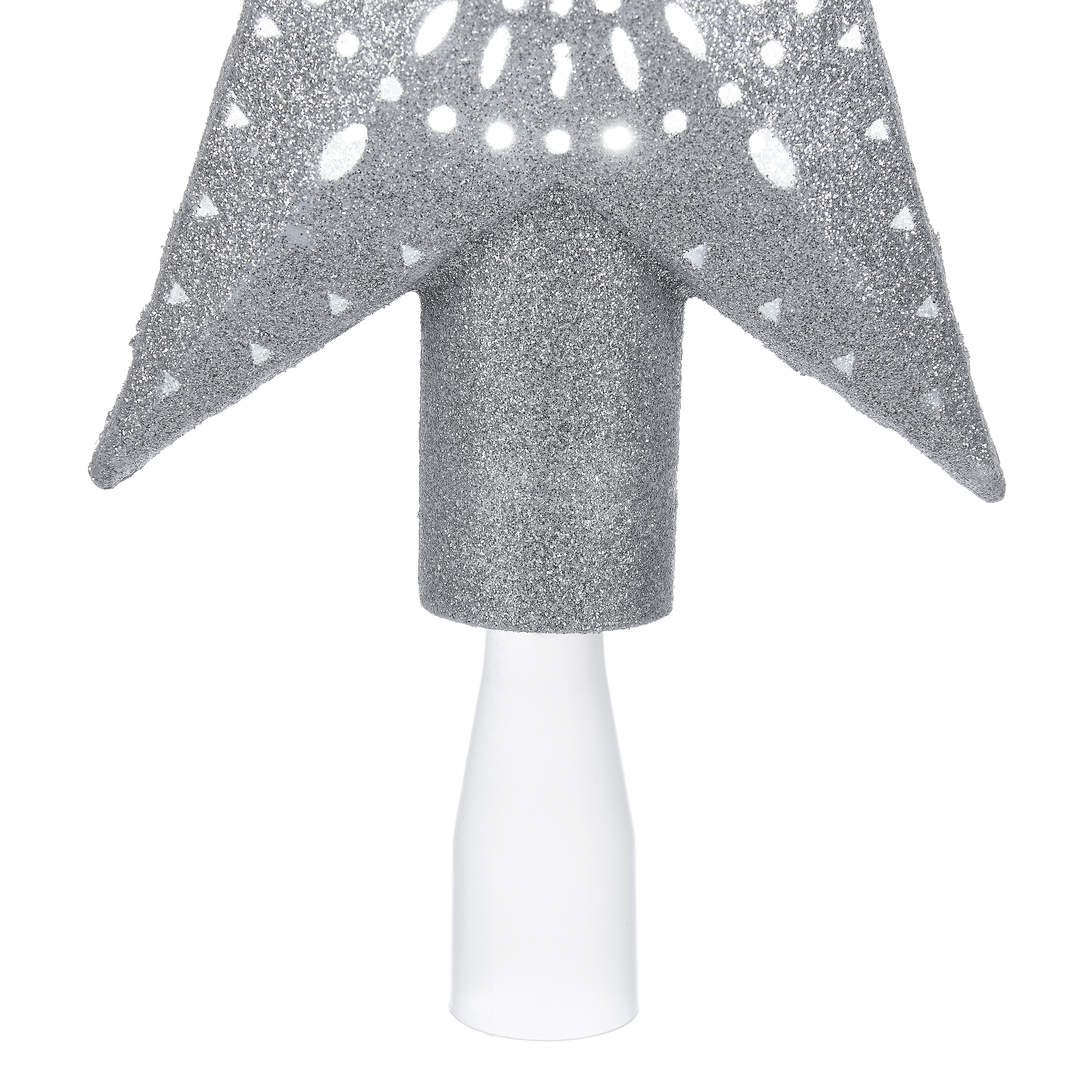 Holiday Time Silver Star Lighted Projection LED Tree Topper, 11.4" - image 2 of 4