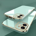 thumbnail image 2 of Para El iPhone 11 12 Pro Max 12 Mini Ultrafino Cuadrado Suave Carcasa De Silicona Cubierta 6D Lujo Chapado Con Cordón Funda Del Teléfono, 2 of 4