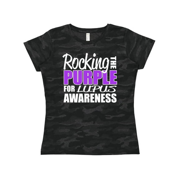 Inktastic Rocking The Purple for Lupus Awareness Women's T-Shirt