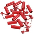 thumbnail image 2 of Cord Locks Drawstring End Caps Made of Zinc Alloy for Clothes Red Color 12pcs Fits Various Sizes, 2 of 8