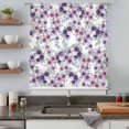 thumbnail image 4 of Purple Pink Roses Sheer Curtains 63 Inches Long, Spring Floral Elegant Pastoral Botanical Light Filering Curtains, Breathable Simi Curtain Privacy Drapes for Living Room Bedroom Window Treatment, 4 of 9