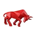 thumbnail image 2 of WLPZXP Bull Statue Ornament Art Crafts Modern Resin Sculpture Animal Statue for Cabinet Red, 2 of 9