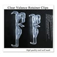 Valance Clips, Clear Plastic Valance Clips for Blinds, Window Blind