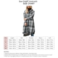 thumbnail image 5 of Chamarra para mujer ANGGREK informal Dobladillo dividido Estampado a Cuadros Invierno y otoño, 5 of 5