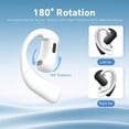 thumbnail image 5 of One Ear Piece Open Ear Bud Air Bone Conduction Earbud Earless Out of Ear Headphones Single Bluetooth Phone Earpiece Earbud Bluetooth Wireless Headsets with Microphone Earhook for Work, 5 of 7