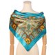 thumbnail image 2 of INSPIRE CHIC Mujeres Bufanda Cuadrada de Satén 35" Gran Pañuelo Paisley Simétrico para el Cabello, Envoltura para Dormir, Bandanas 90x90cm Azul Cielo Profundo, 2 of 6