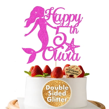 Happy Birthday Cake Toppers - 14 Pack Acrylic Queen & Princess Cake Decorations