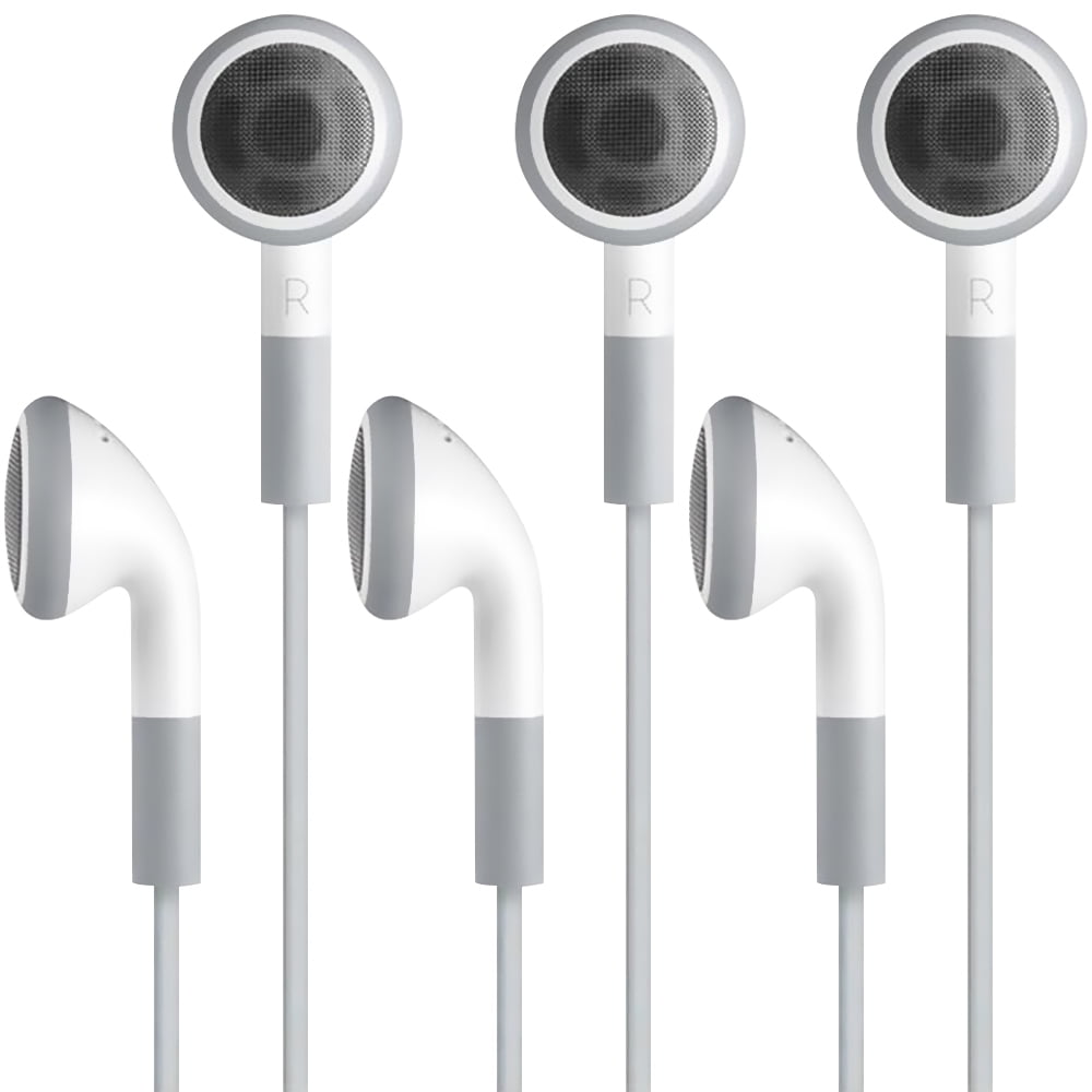 Fosmon (3 Pack) 3.5mm Earphone Headphones With Microphone For Apple Iphone 6 / 6 Plus / 5 / 5s / 5c / 4 / 4s - White Fosmon