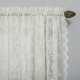 thumbnail image 2 of No. 918 Ariella 1-Piece Floral Lace Sheer Rod Pocket Curtain Panel, 58"x96", Ivory, 2 of 6