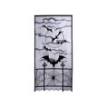 thumbnail image 1 of 2pcs Halloween Lace Window Curtains Spider Web Bats Door Curtains Panel Decors for Spooky Halloween Holiday Party Decoration(101x213cm), 1 of 2