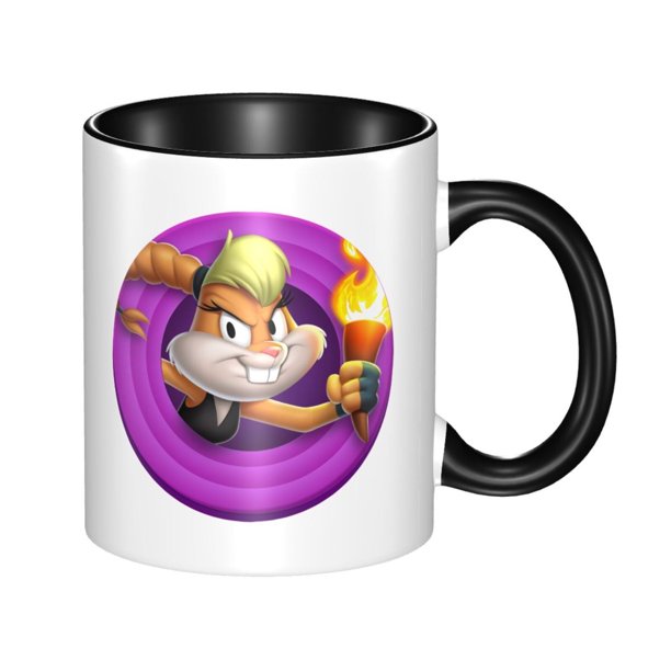 Taza de cerámica de Looney Tunes para hombres y mujeres, linda taza de café y agua para las vacaciones de Navidad, diseño único con asa para la oficina en casa, taza de café y té decorativa para