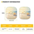 thumbnail image 5 of KUIFORTI Beach Starfish Car Windshield Sun Shade Foldable Front Window Cover, 2 Pack Window Sun Blocker to Keep Your Vehicle Cool & Comfort, 5 of 5