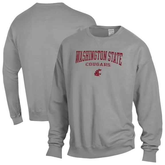 Men's ComfortWash  Gray Washington State Cougars Fleece Sweatshirt
